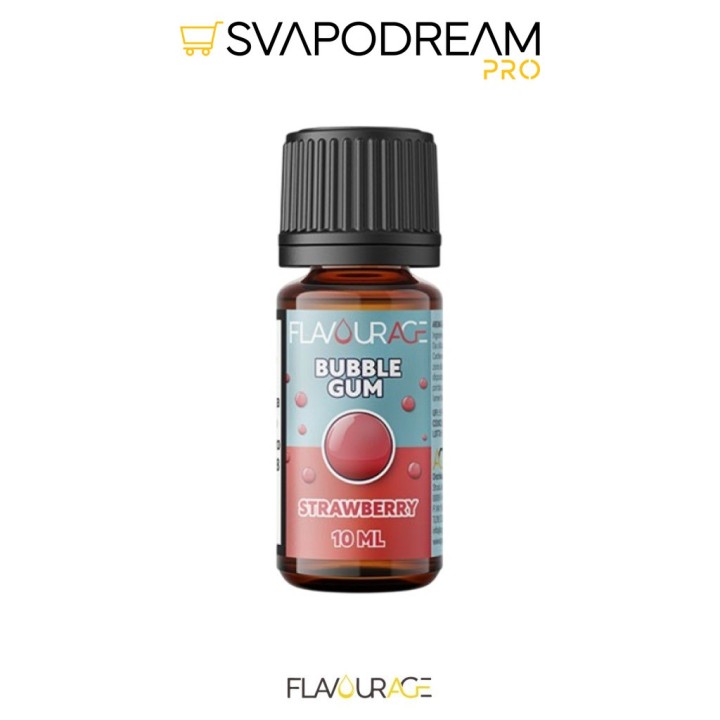 FLAVOURAGE - Aroma Concentrato 10ml Bubble Gum STRAWBERRY
