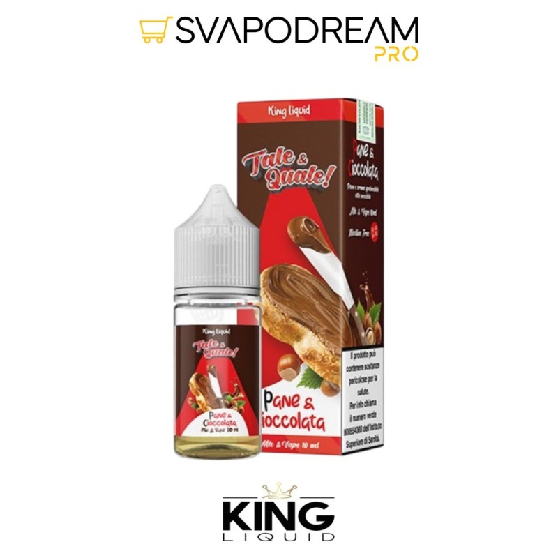 KING LIQUID - Liquido Mix&Vape 10ml TALE & QUALE PANE E CIOCCOLATA