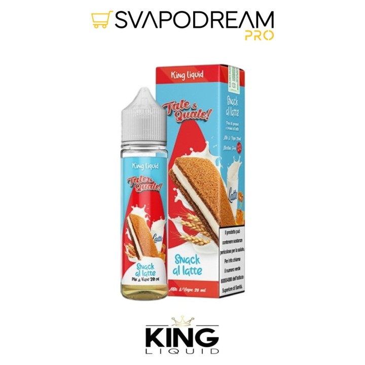 KING LIQUID - Liquido Mix&Vape 20ml TALE & QUALE SNACK AL LATTE