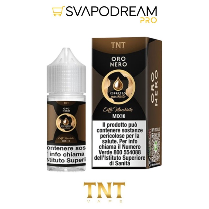 TNT VAPE -  Liquido Mix&Vape 10ml Oro Nero CAFFE MACCHIATO