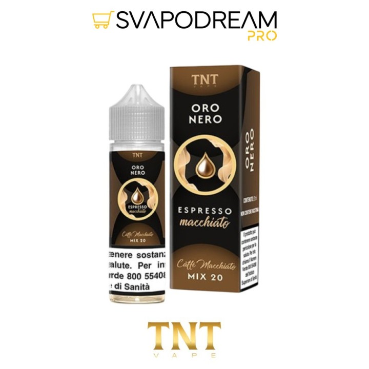TNT VAPE -  Liquido Mix&Vape 20ml Oro Nero CAFFE MACCHIATO