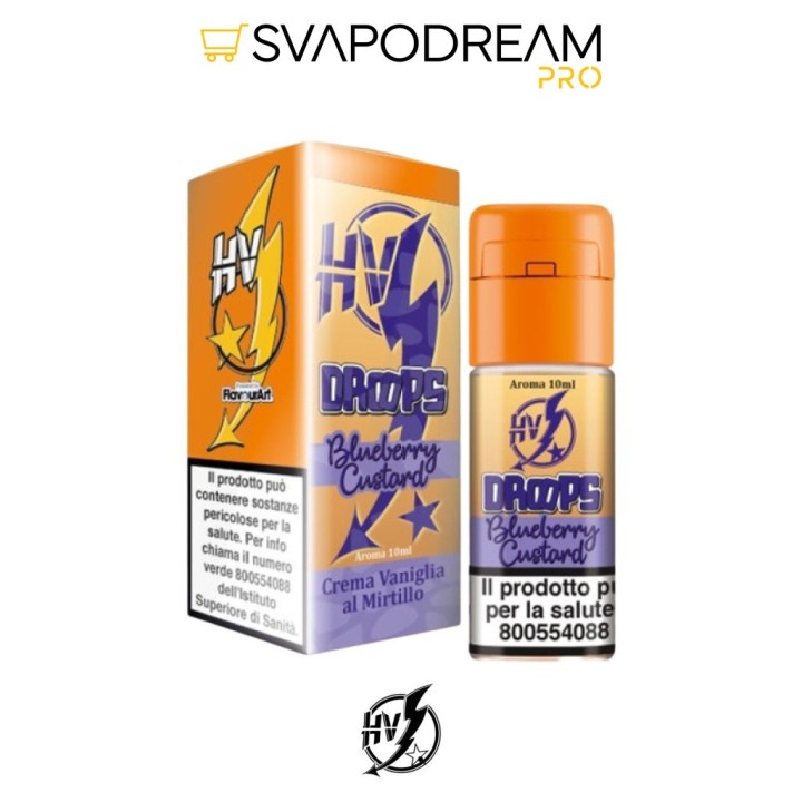 HIGH VOLTAGE - Aroma Concentrato 10ml Droops BLUEBERRY CUSTARD