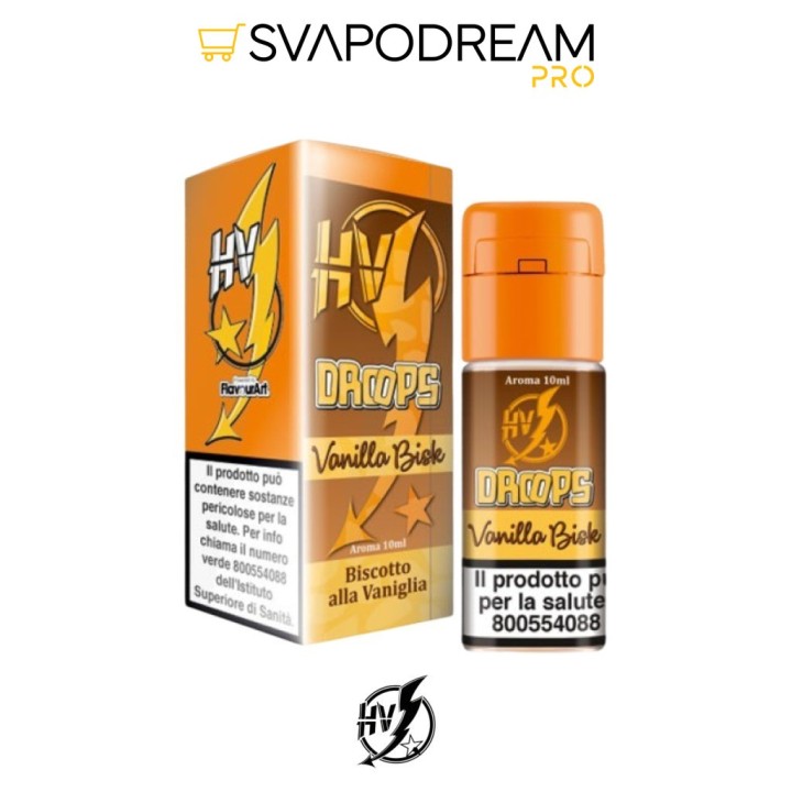 HIGH VOLTAGE - Aroma Concentrato 10ml Droops VANILLA BISK