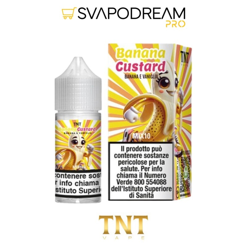 TNT VAPE -  Liquido Mix&Vape 10ml BANANA CUSTARD