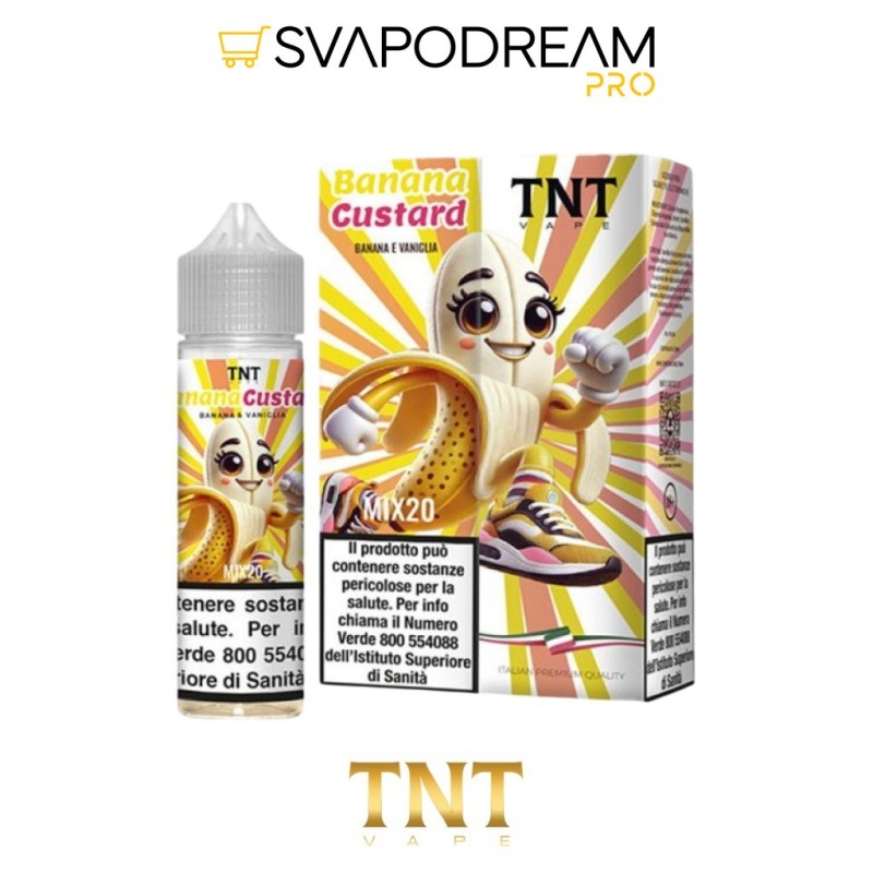 TNT VAPE - Liquido Mix&Vape 20ml BANANA CUSTARD