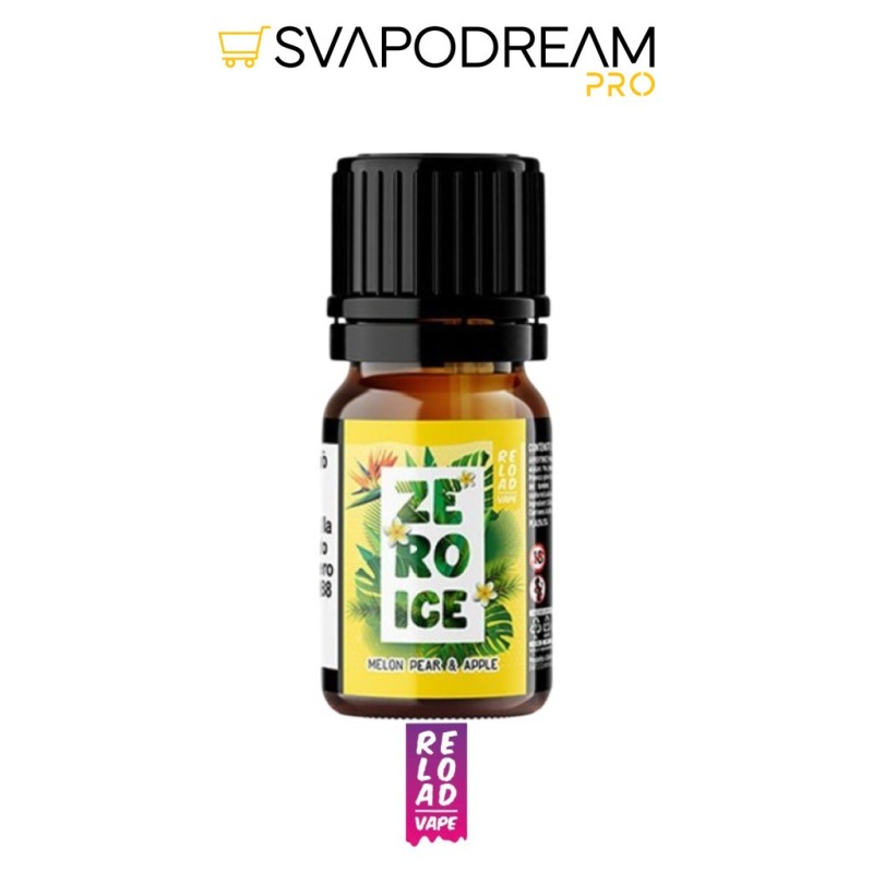 RELOAD VAPE - Aroma Concentrato 10ml Zero Ice MELON PEAR & APPLE