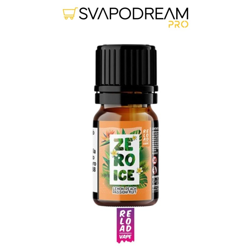 RELOAD VAPE - Aroma 10ml Zero Ice LEMON PEACH PASSION FRUIT