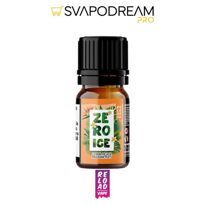 RELOAD VAPE - Aroma 10ml Zero Ice LEMON PEACH PASSION FRUIT
