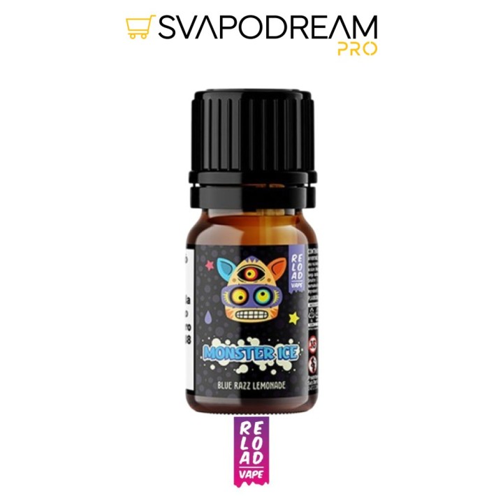 RELOAD VAPE - Aroma Concentrato 10ml Monster Ice BLUE RAZZ LEMONADE