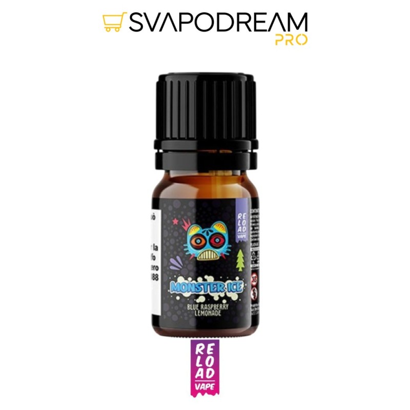 RELOAD VAPE - Aroma Concentrato 10ml Monster Ice BLUE RASPBERRY LEMONADE