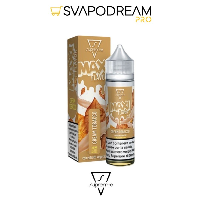 SUPREM-E - Liquido Mix&Vape 20ml MAXI Flavour CREAM TOBACCO