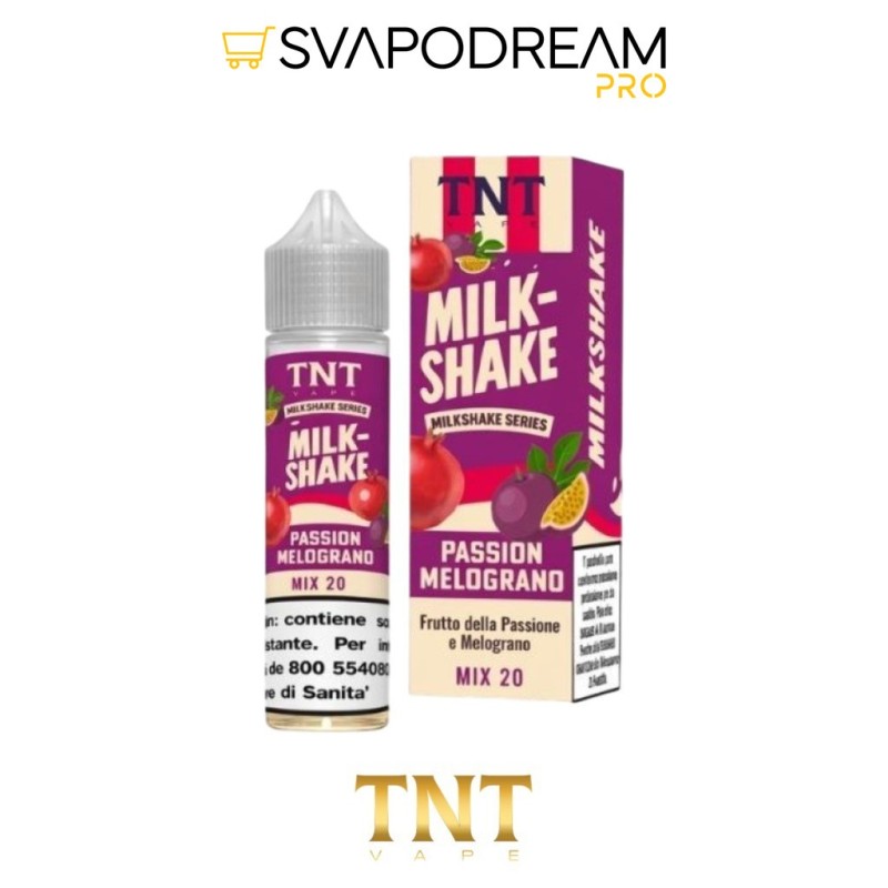 TNT VAPE MilkShake - Liquido Mix&Vape 20ml PASSION MELOGRANO