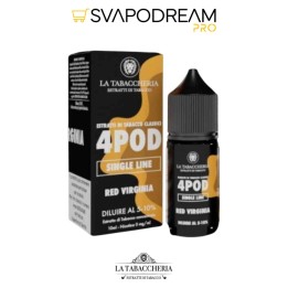 LA TABACCHERIA - Aroma Concentrato 10ml 4POD Single Line RED VIRGINIA