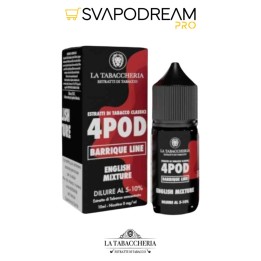 LA TABACCHERIA - Aroma 10ml 4POD Barrique Line ENGLISH MIXTURE