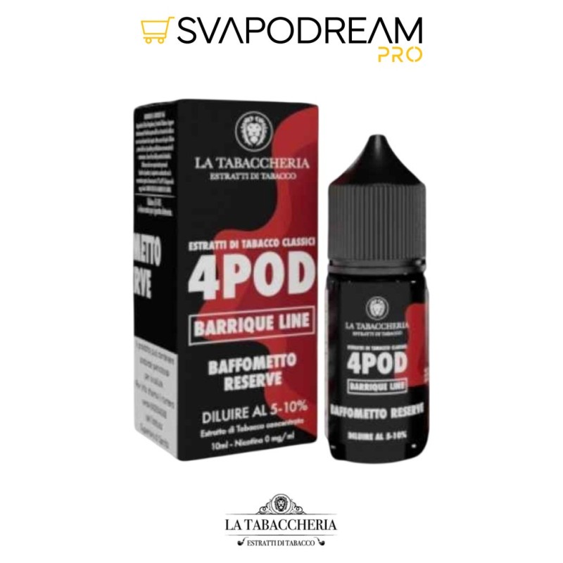 LA TABACCHERIA - Aroma 10ml 4POD Barrique Line BAFFOMETTO RESERVE