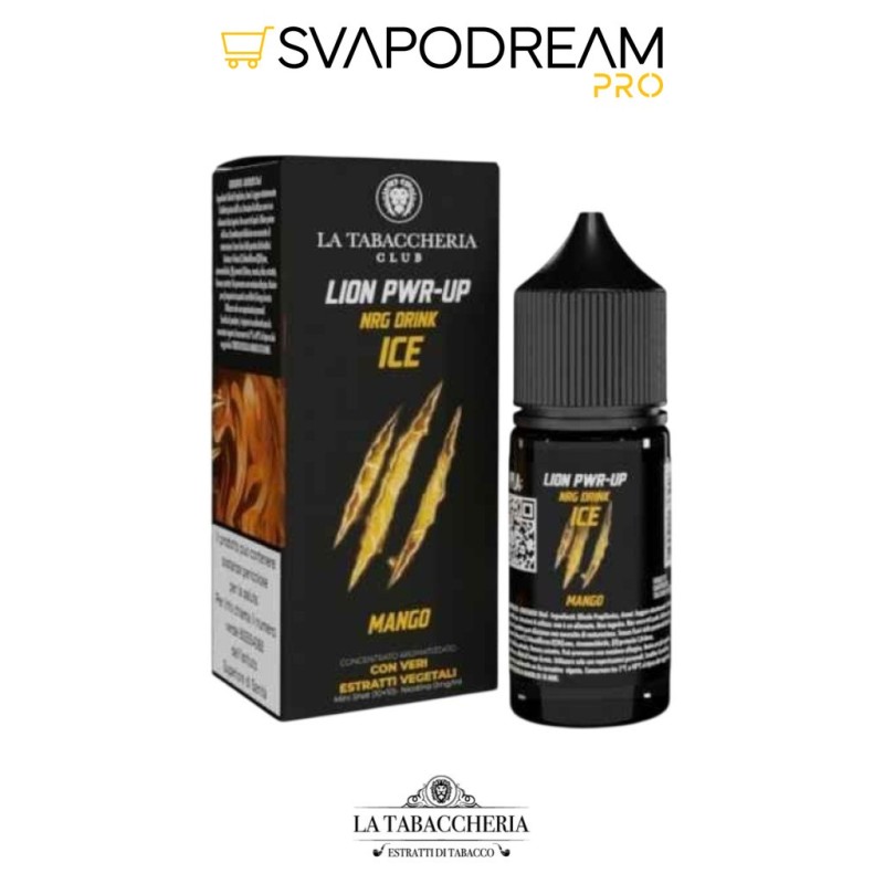 LA TABACCHERIA LION PWR-UP - Aroma Mini Shot 10ml NRG DRINK ICE MANGO
