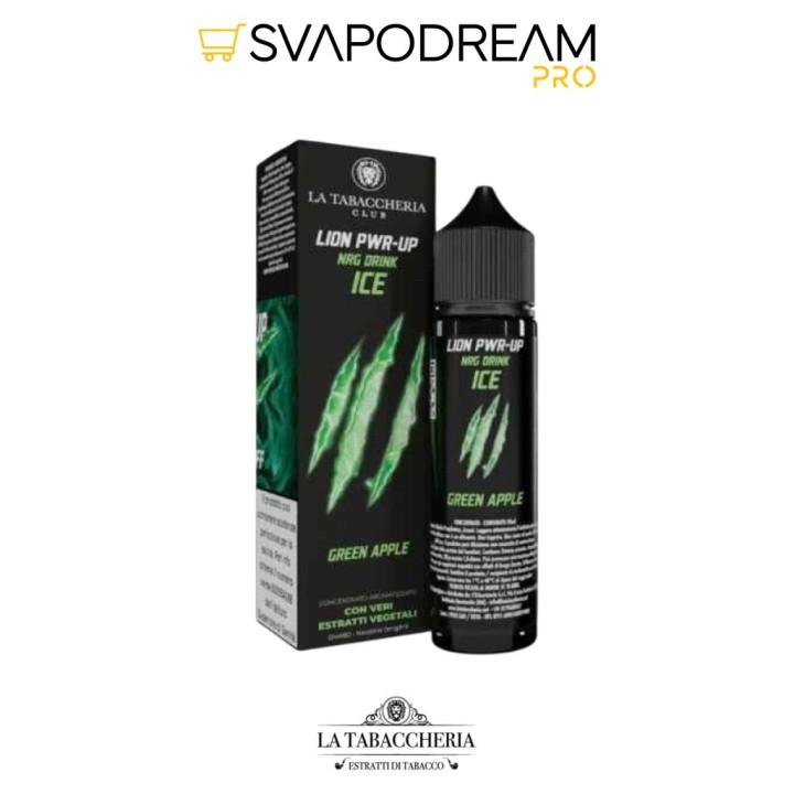 LA TABACCHERIA LION PWR-UP - Aroma Shot 20ml NRG DRINK ICE GREEN APPLE