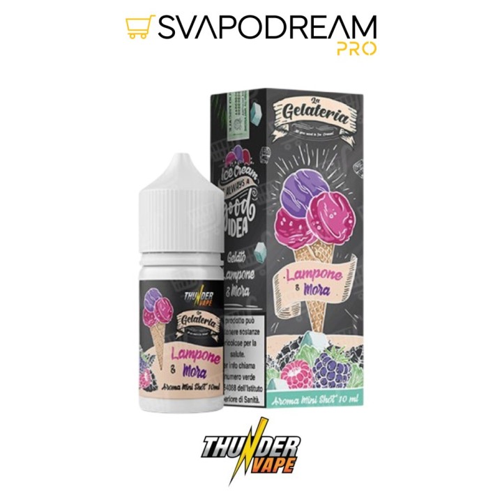 THUNDER VAPE - Aroma Mini Shot 10ml La Gelateria LAMPONE & MORA