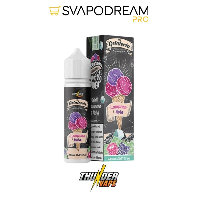 THUNDER VAPE - Aroma Shot 20ml La gelateria LAMPONE & MORA
