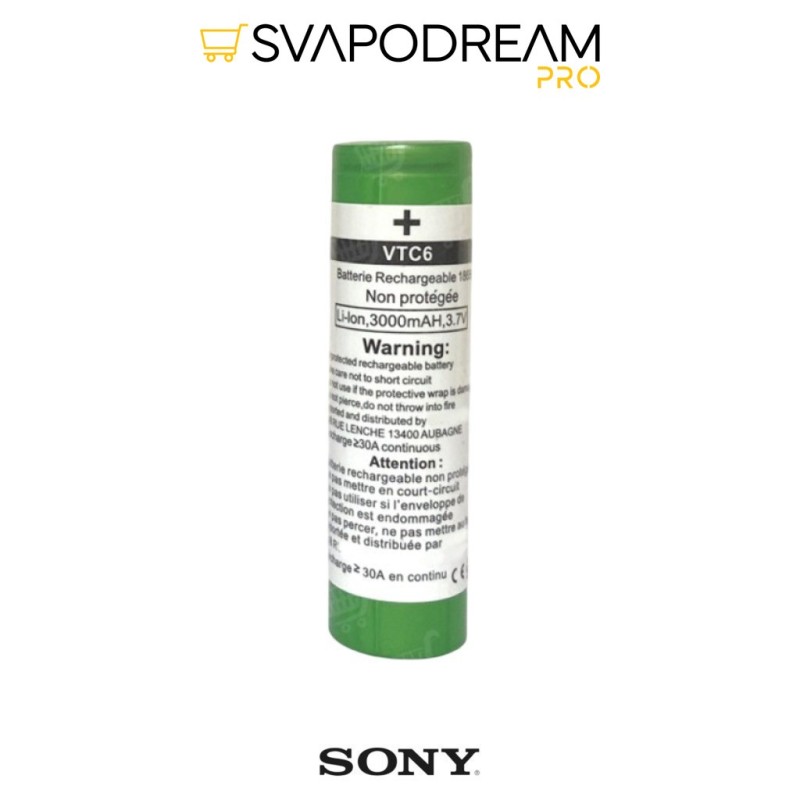 Batteria Sony VTC6 18650 3000mAh 30A | Svapodream