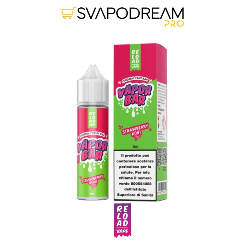 RELOAD VAPE - Aroma Shot 20ml Vapor Bar STRAWBERRY KIWI ICE