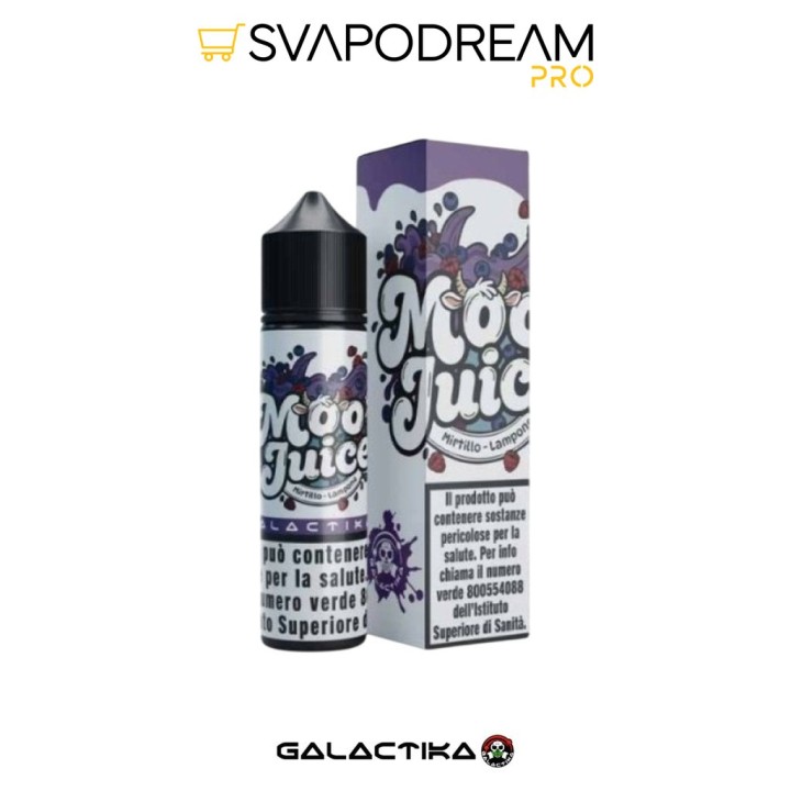 GALACTIKA - Aroma Shot 20ml Moo Juice MIRTILLO E LAMPONE