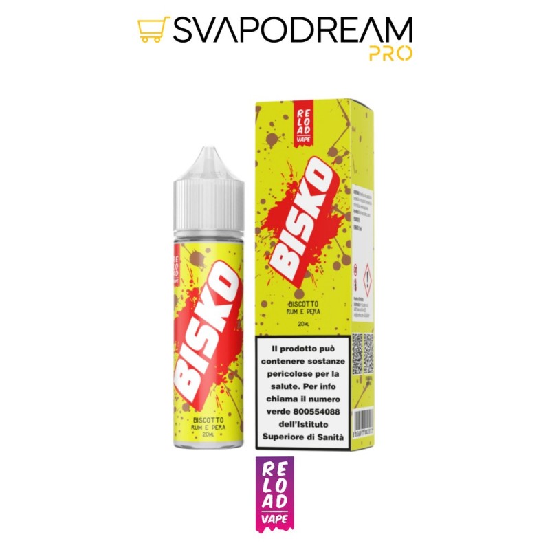 RELOAD VAPE - Aroma Shot 20ml BISKO RUM E PERA