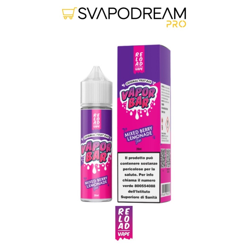 RELOAD VAPE - Aroma Shot 20ml Vapor Bar MIXED BERRY LEMONADE ICE