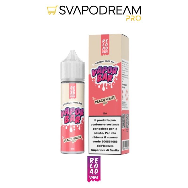 RELOAD VAPE - Aroma Shot 20ml Vapor Bar PEACH WHITE ICE