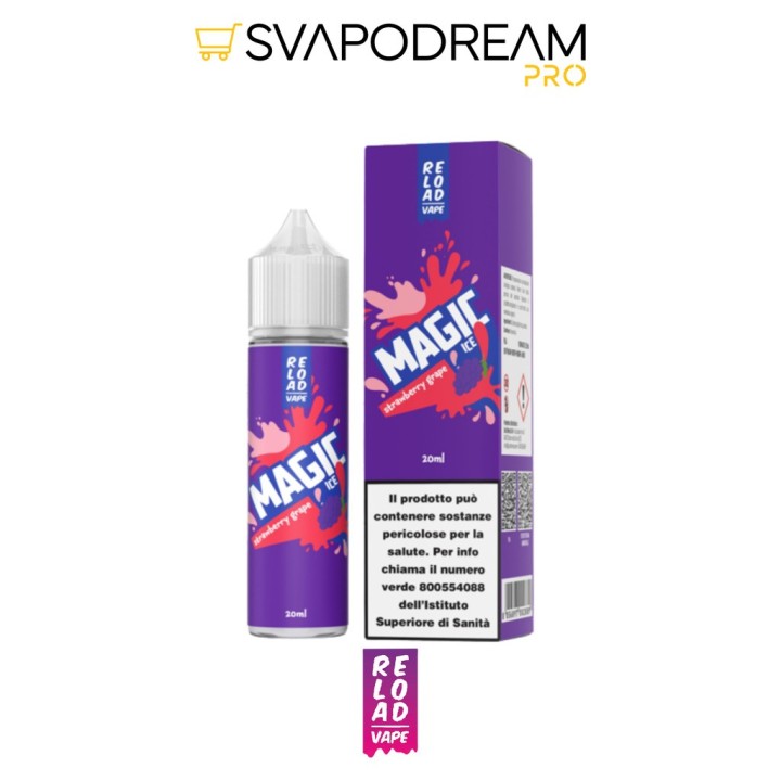 RELOAD VAPE - Aroma Shot 20ml Magic Ice STRAWBERRY GRAPE