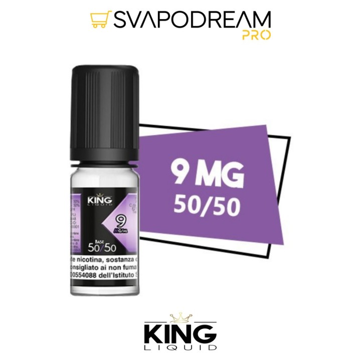 KING LIQUID - Basetta 10ml VPG 50/50 nicotina 9
