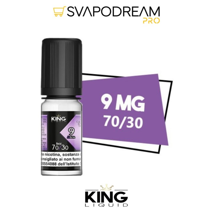 KING LIQUID - Basetta 10ml CLOUD 70/30 nicotina 9