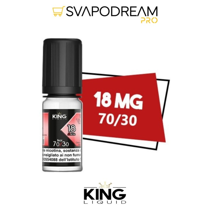 Base 70/30 King Liquid Cloud 18 mg 10ml | Svapodream