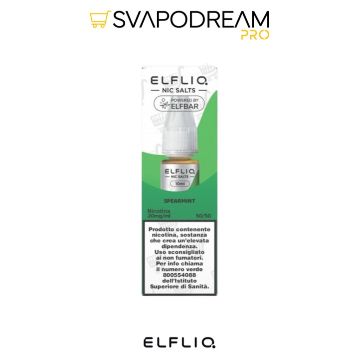 ELFLIQ Spearmint Nic Salts 10ml Elfbar | Svapodream PRO