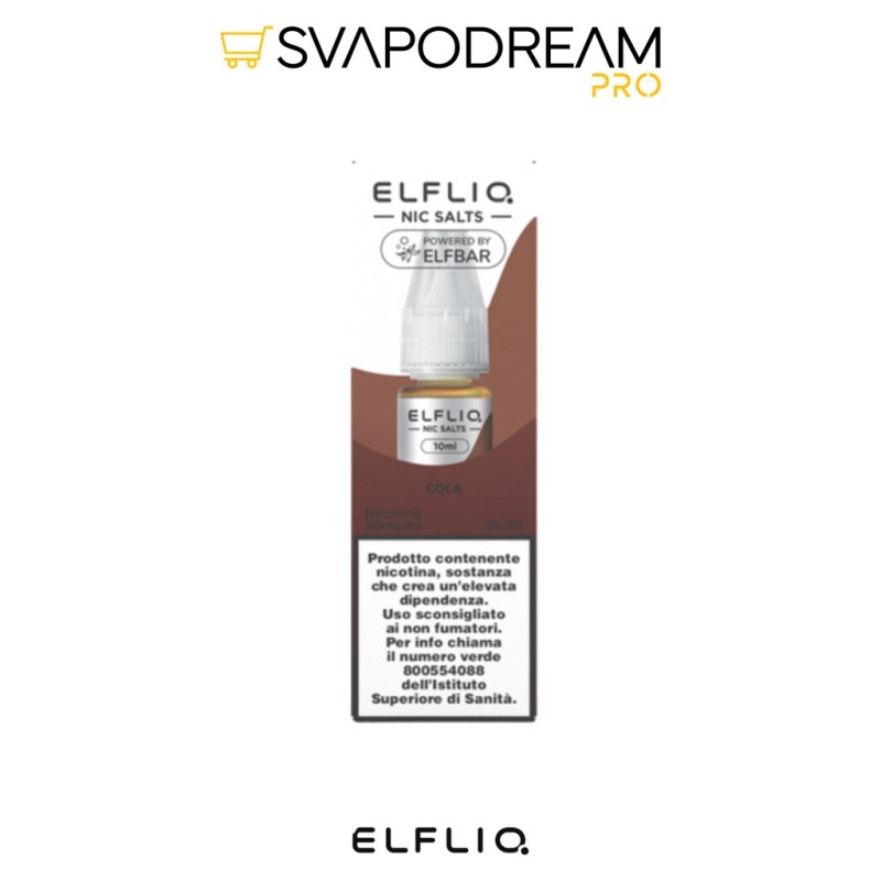 ELFLIQ Cola Ice - Liquido Nic Salts 10ml | Svapodream PRO