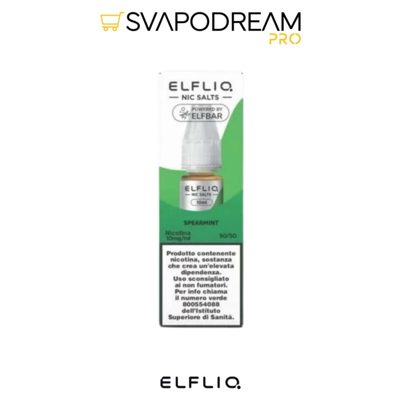 ELFLIQ Spearmint Nic Salts 10ml Elfbar | Svapodream PRO