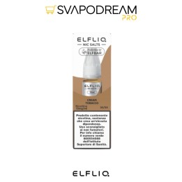 ELFLIQ Cream Tobacco - Liquido Nic Salts 10ml | Svapodream PRO