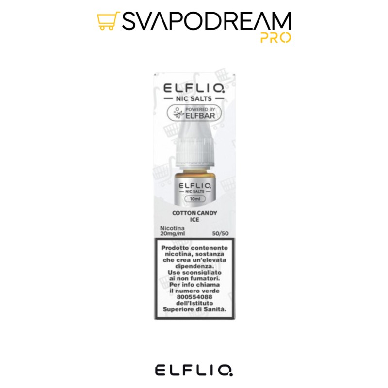ELFLIQ Cotton Candy Ice Nic Salts 10ml | Svapodream PRO