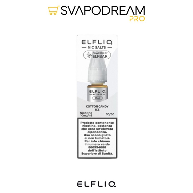 ELFLIQ Cotton Candy Ice Nic Salts 10ml | Svapodream PRO