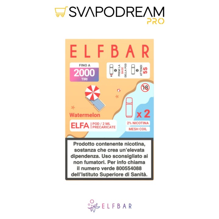 Elfbar Elfa Pod Watermelon Summer Edition 2pz
