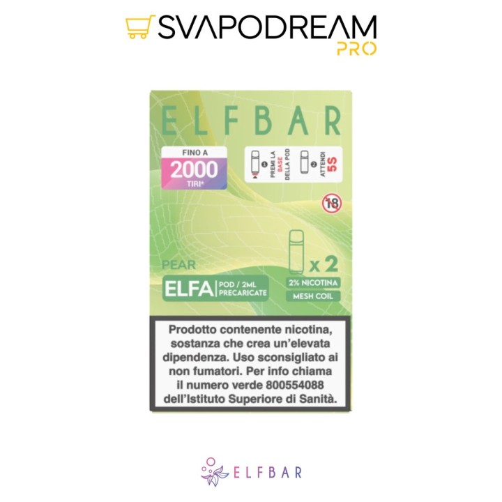 Elfbar Elfa Pear - Pod Precaricata 20mg