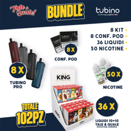BUNDLE - Tubino Pro + Pod + Liquidi 10+10 Tale & Quale + Nicotine
