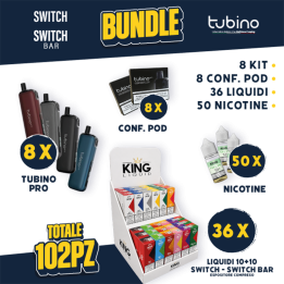 BUNDLE - Tubino Pro + Pod + Liquidi 10+10 Switch/Switch Bar + Nicotine