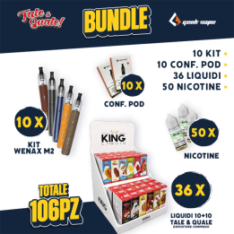 BUNDLE - Wenax M2 + Pod + Liquidi 10+10 Tale & Quale + Nicotine
