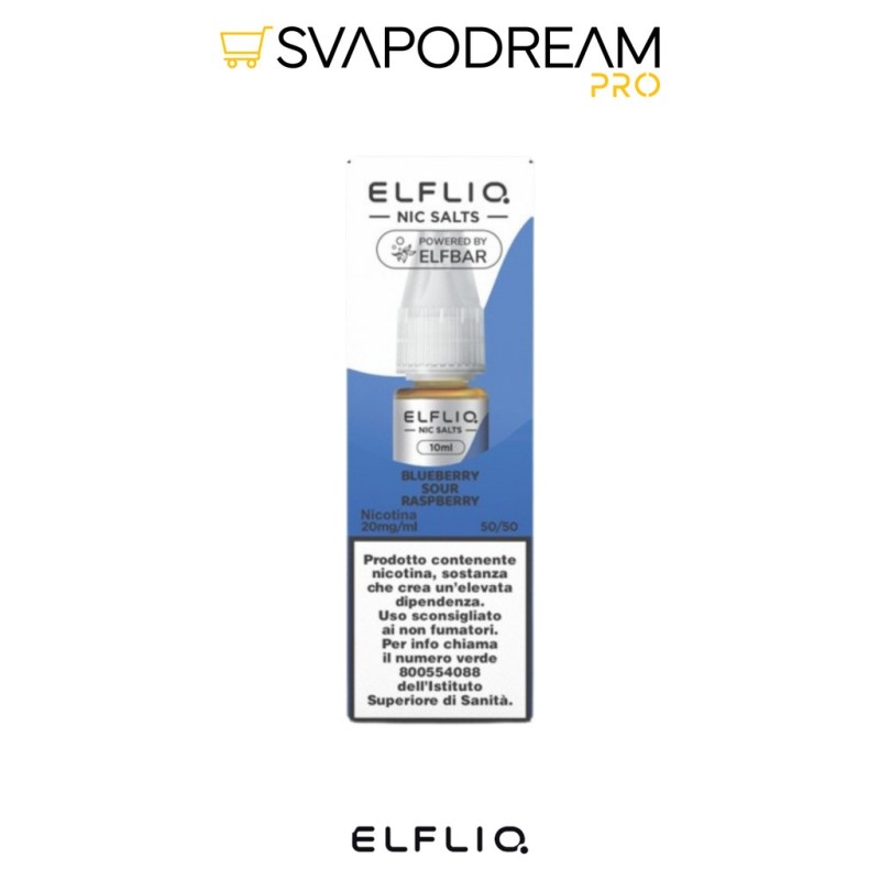 ELFLIQ Blueberry Sour Raspberry Nic Salts 10ml