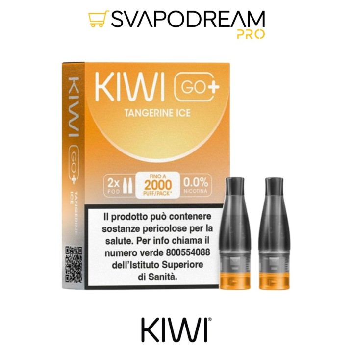 Kiwi GO Plus Pod Tangerine Ice 2pz | Svapodream